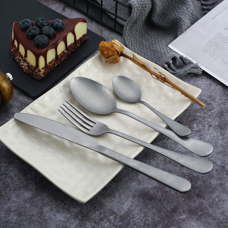 Vintage Collectible Spoons - Juego de cubiertos Retro de acero
