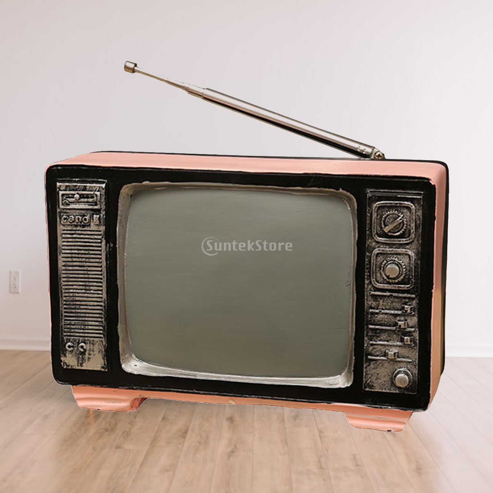 Vintage Collectibles Store - Modelo de televisor retro realista, elaborado