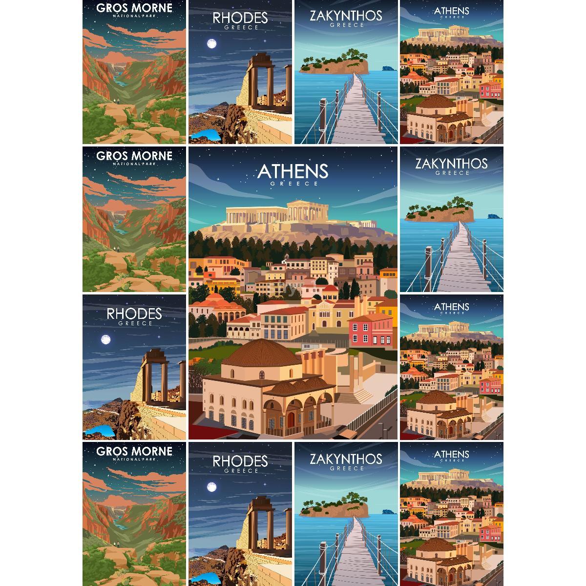 Póster de viaje Vintage de Ate - Vintage Collectible Posters reseña y precio