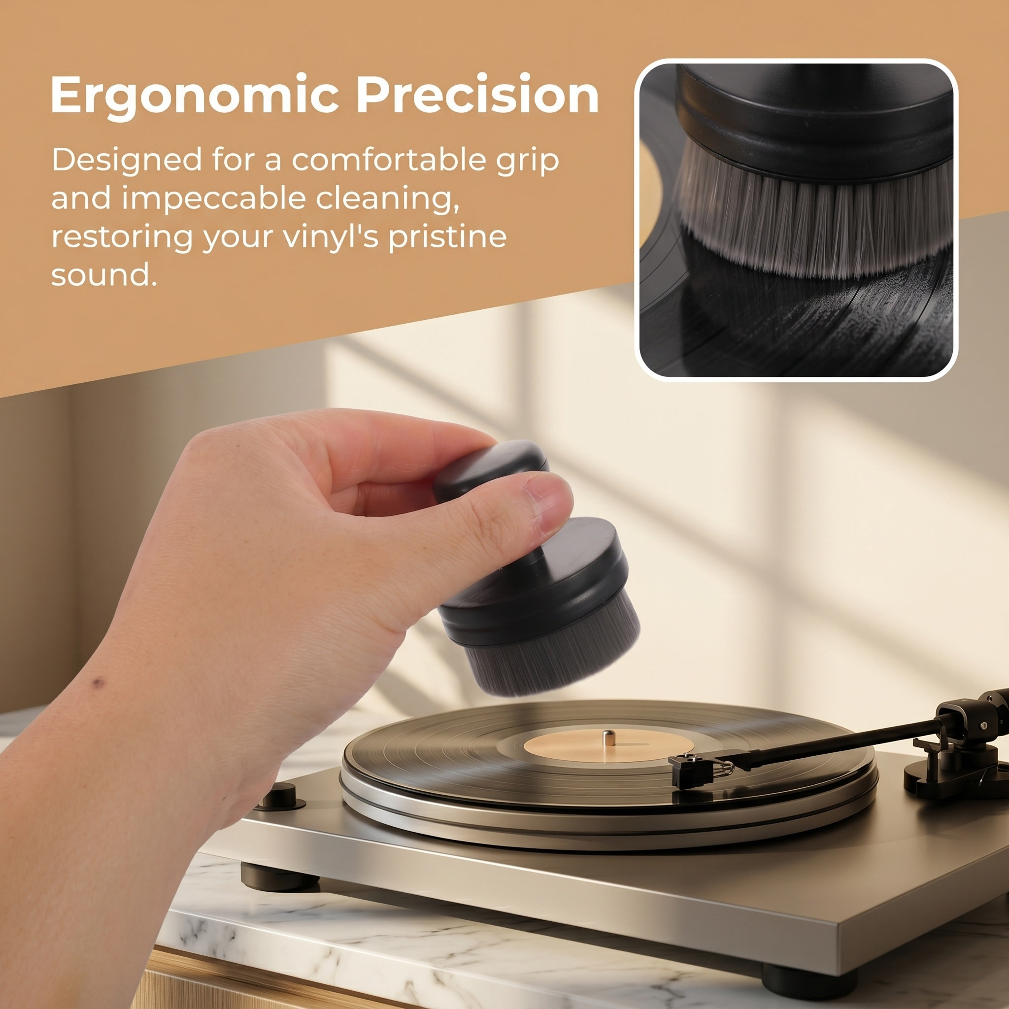 Cepillo de limpieza para disco - Vinyl Record Cleaner reseña y precio