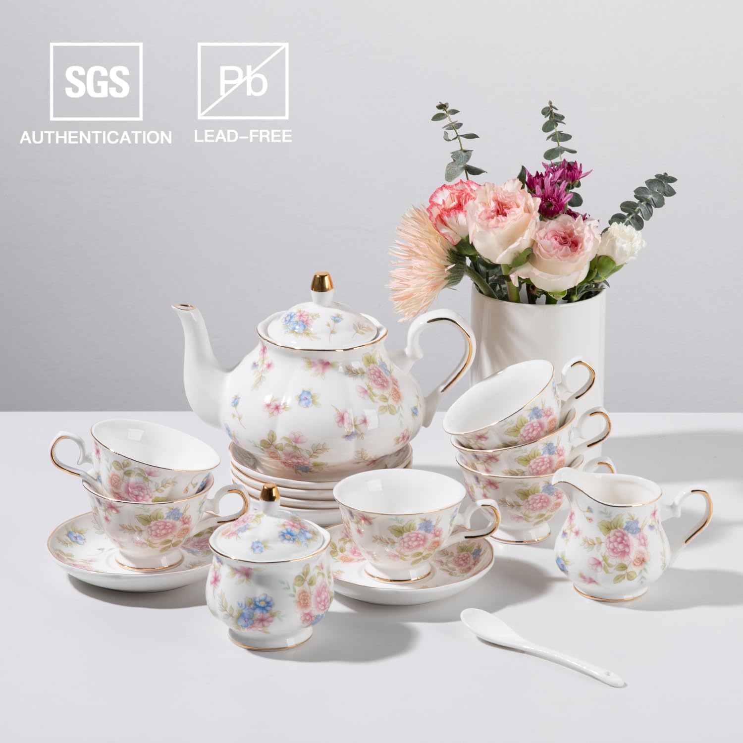 Servicio de té de porcelana co - Vintage Collectible Spoons reseña y precio