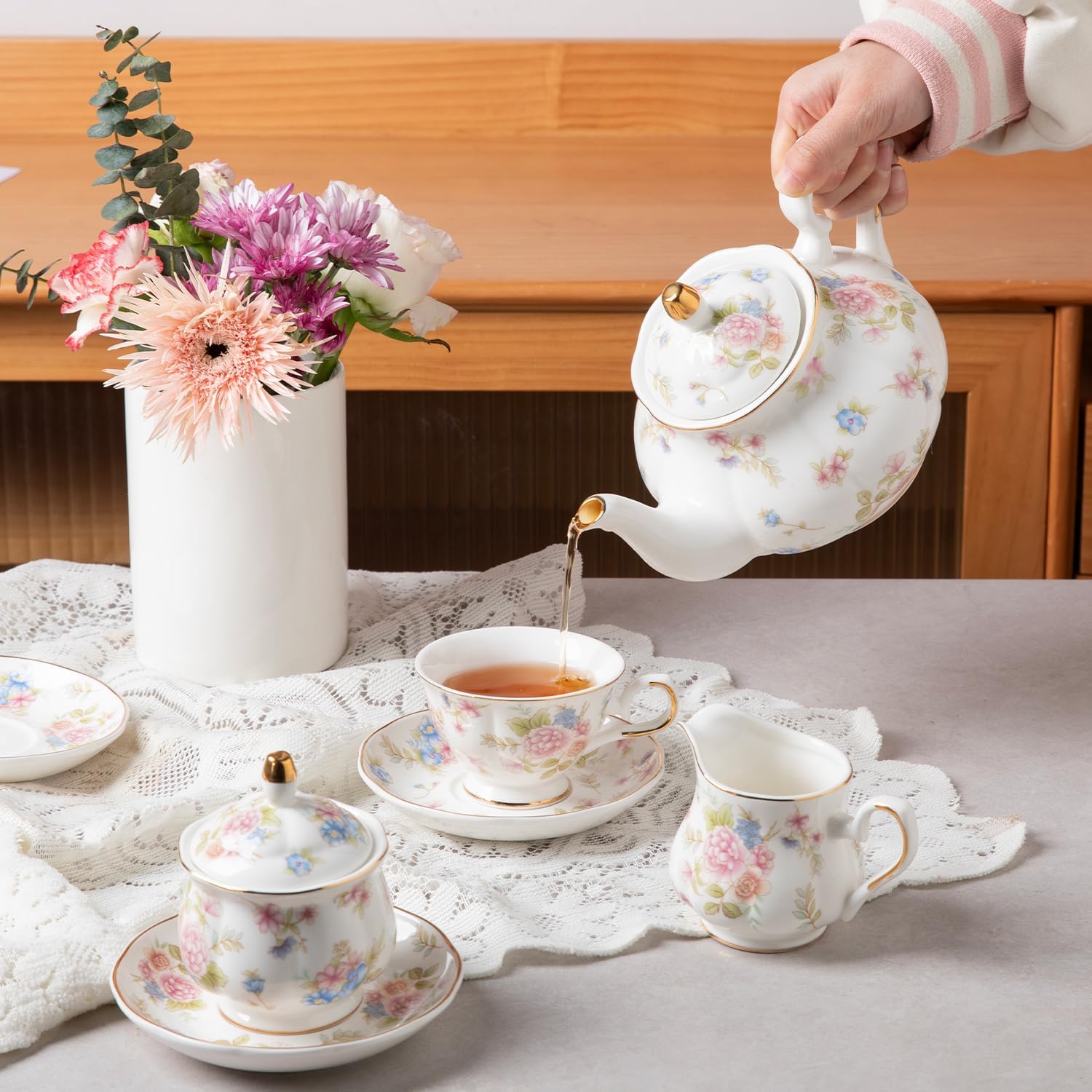 Servicio de té de porcelana co - Vintage Collectible Spoons reseña y precio