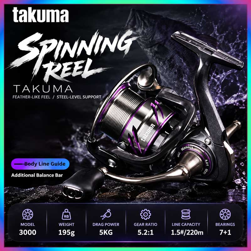 Carrete de pesca Takuma Lingxi - Developing Tank Reel reseña y precio